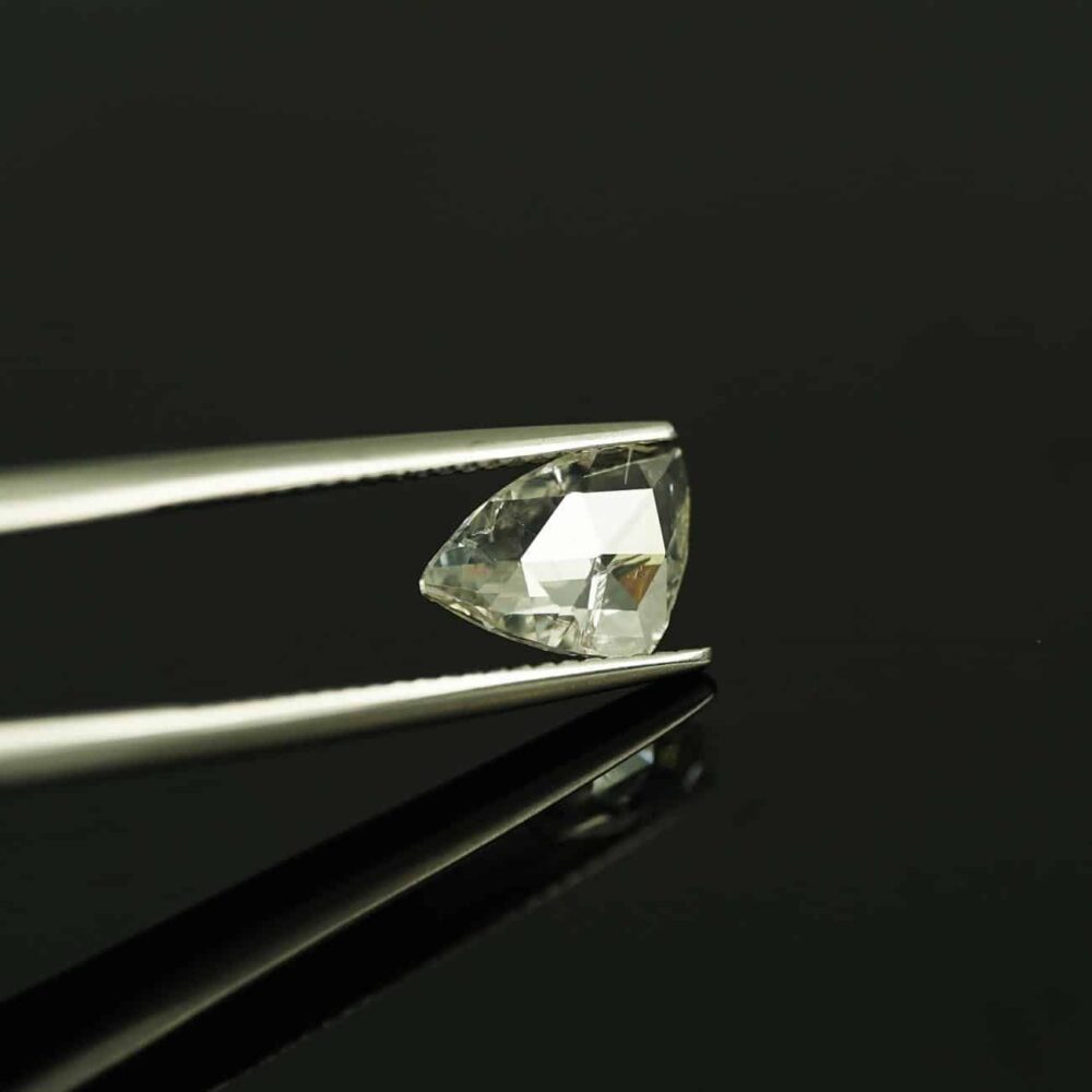 White Rosecut Irregular shape Diamond