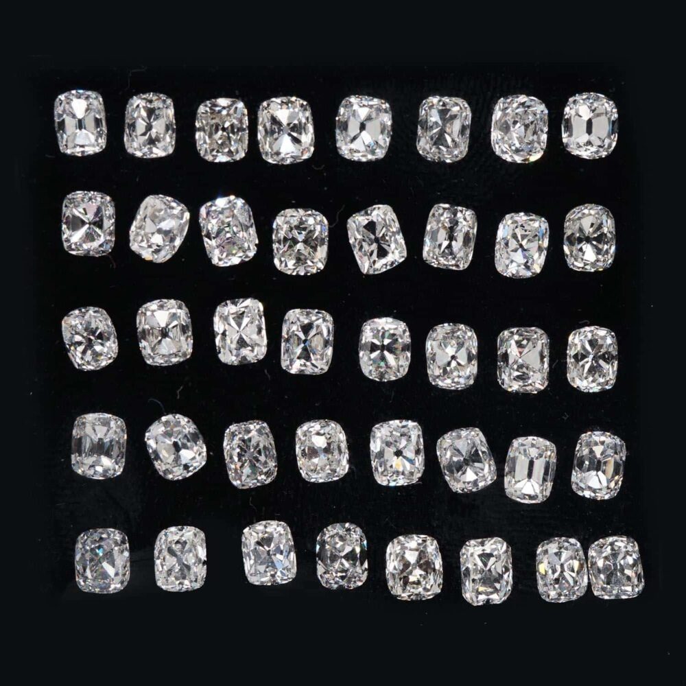 White Old cut Diamonds