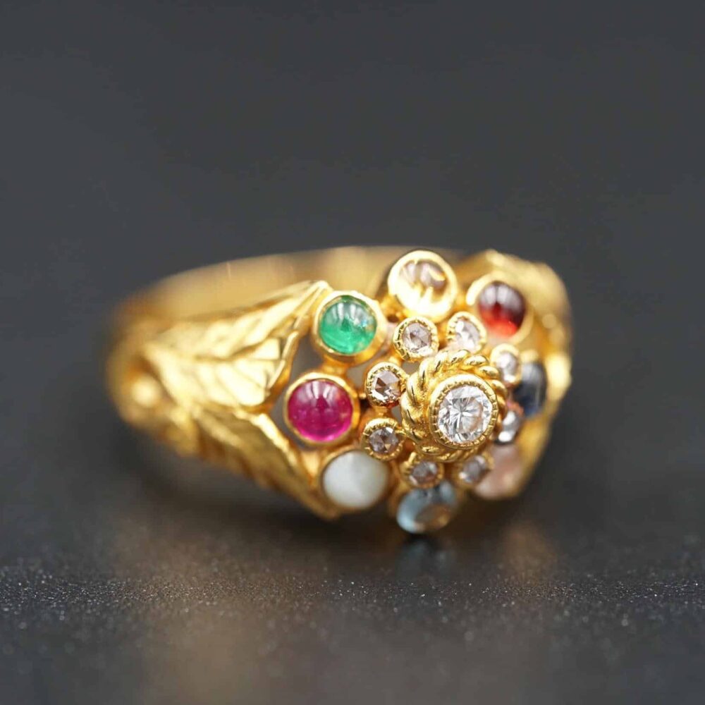 9 Precious gemstones Ring
