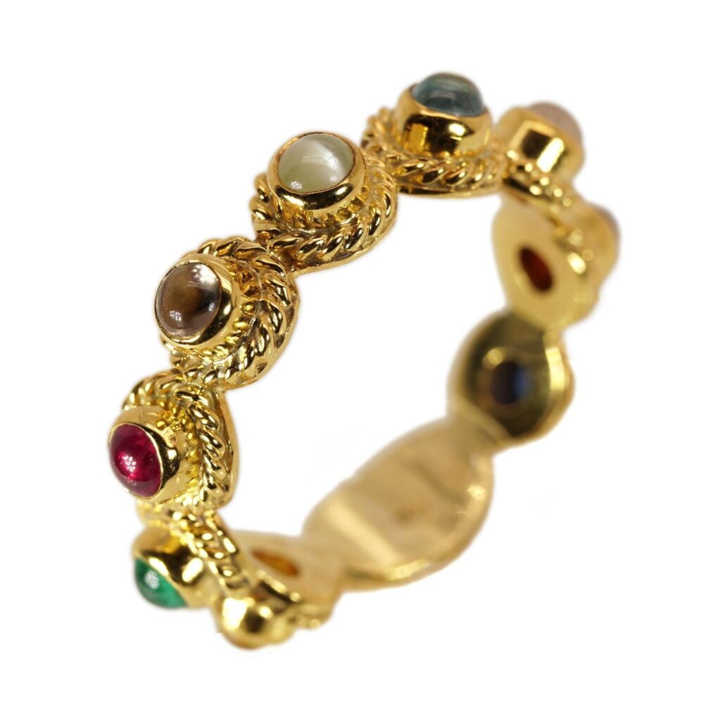 Navaratana 18k gold Ring