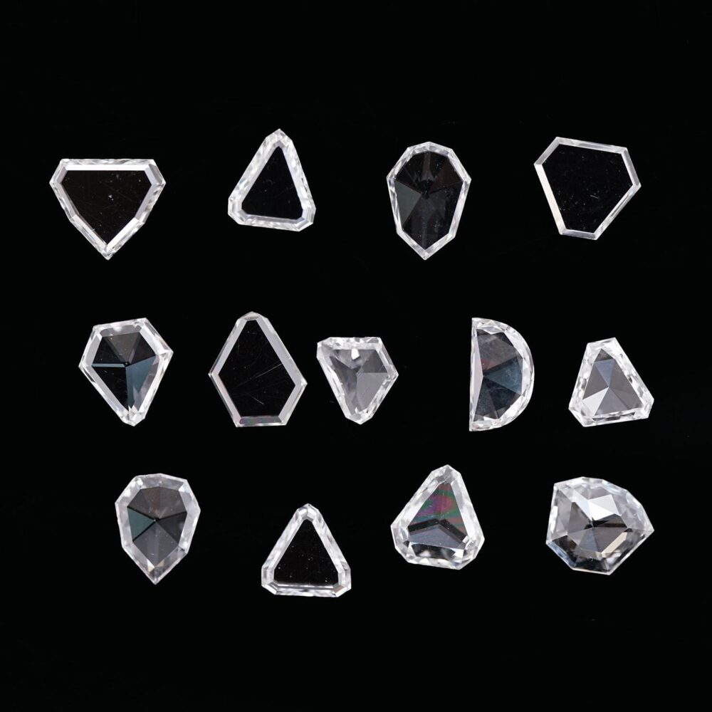 White step cut Diamonds